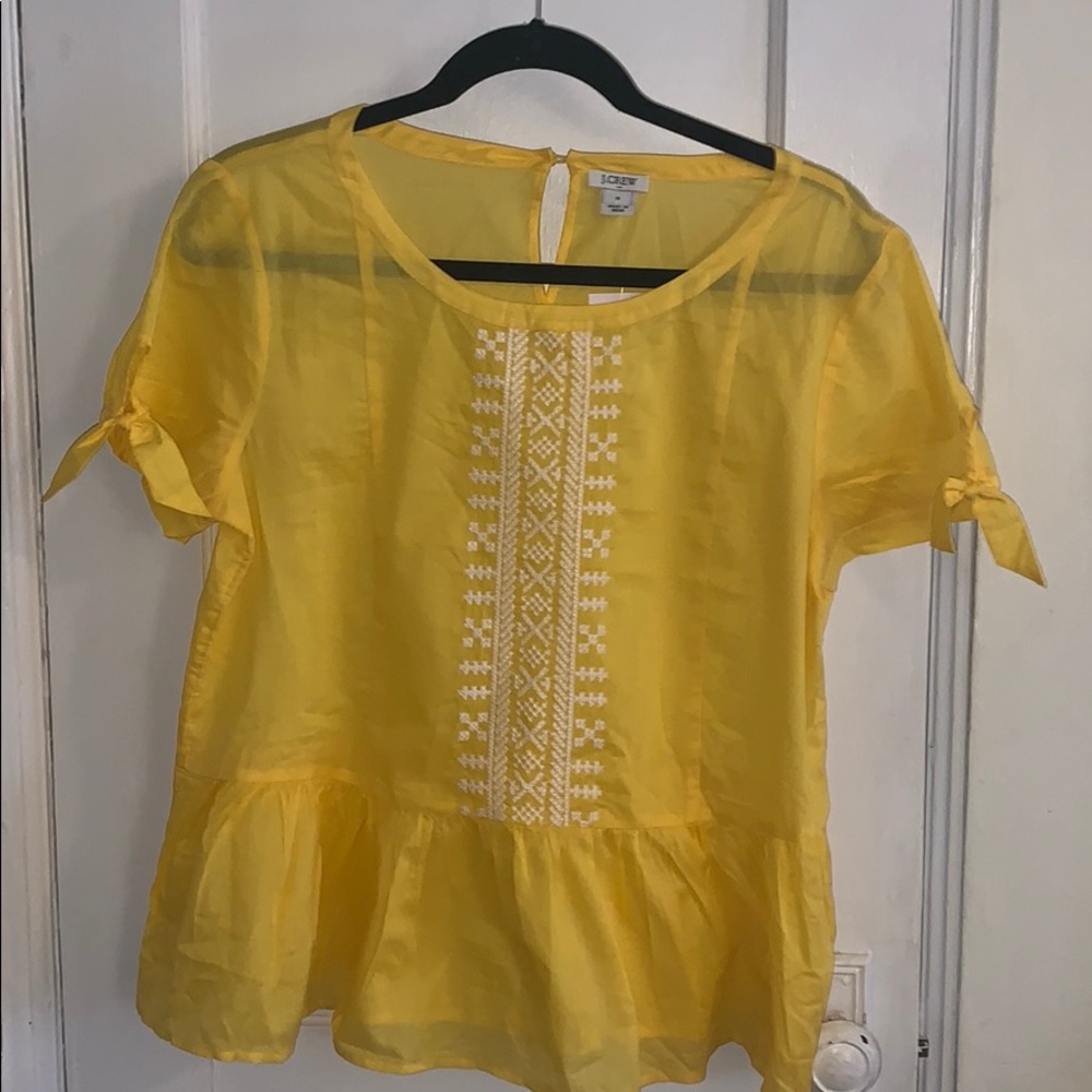 J Crew Factory Peplum Top
